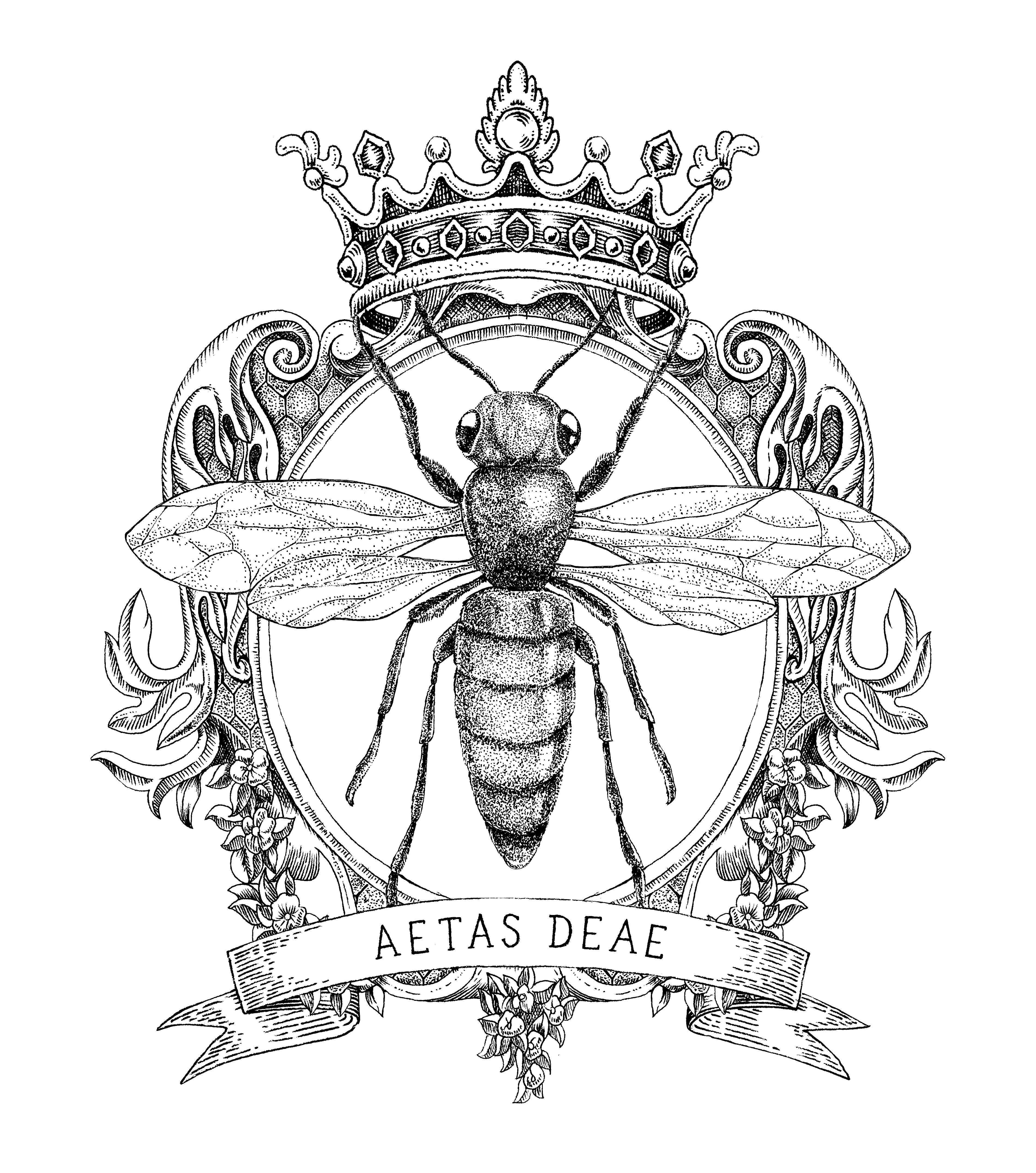 Aetas Deae bee emblem